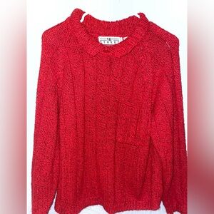 *2 for 12* Women’s Vintage 90’s Red Sweater, Size Medium